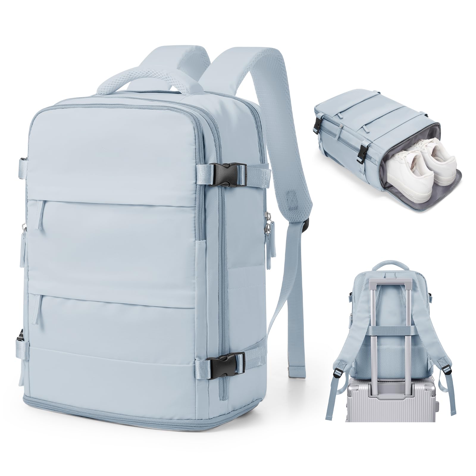 SZSYCN Mochila Viaje Cabina Avion 40x30x20 Ryanair Wizzair Maletas de Viaje Mujer Mochilas Viaje 40×20×25 Ryanair para Mujer Equipaje de Mano 45x36x20 Easyjet Maletas para Portatil Hombre