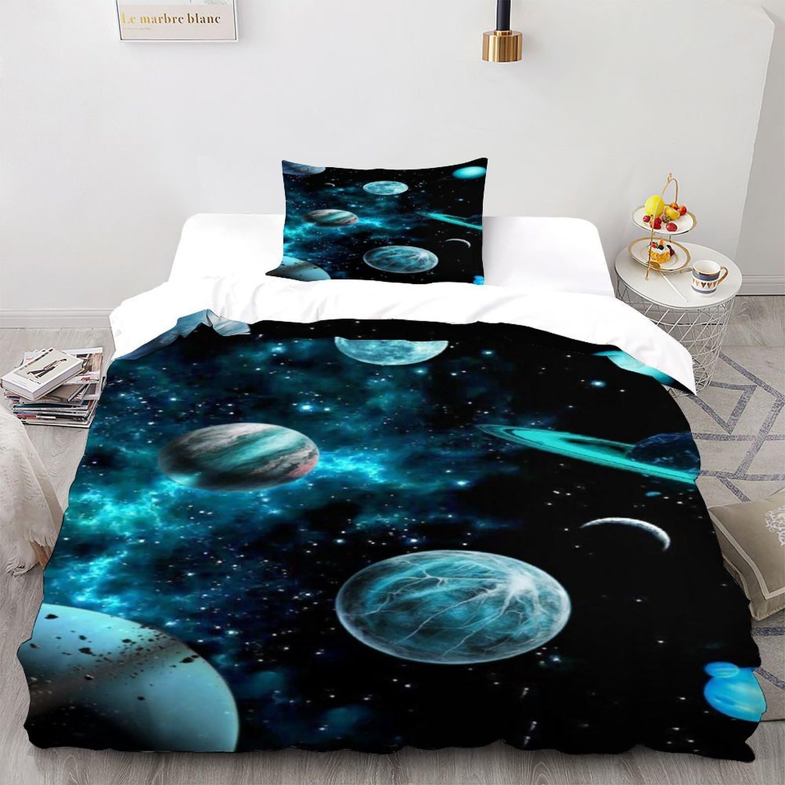 Housse de couette nébuleuse pour transformer la chambre enfant en voyage spatial