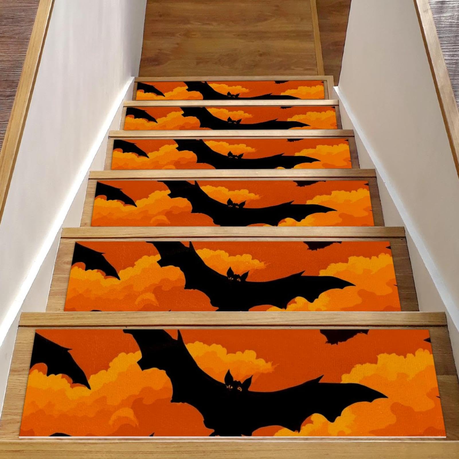 Tapis d'escalier antidérapant chauve-souris pour sécuriser l'escalier en bois des enfants