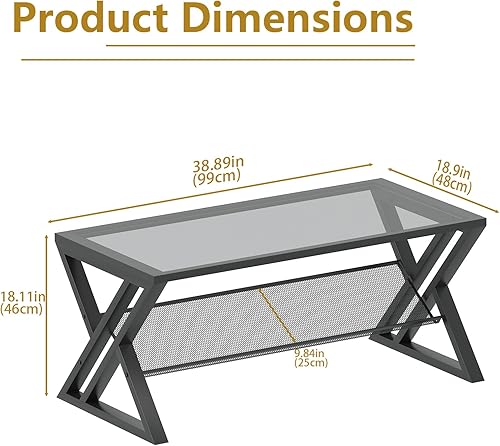 Miniatura 29 de Mesa de Centro para Sala de Estar Mesa Central Blanca, Mesa de Té Rectangular Simple y Moderna de Mármol Sintético con Marco de Metal Dorado Mármol