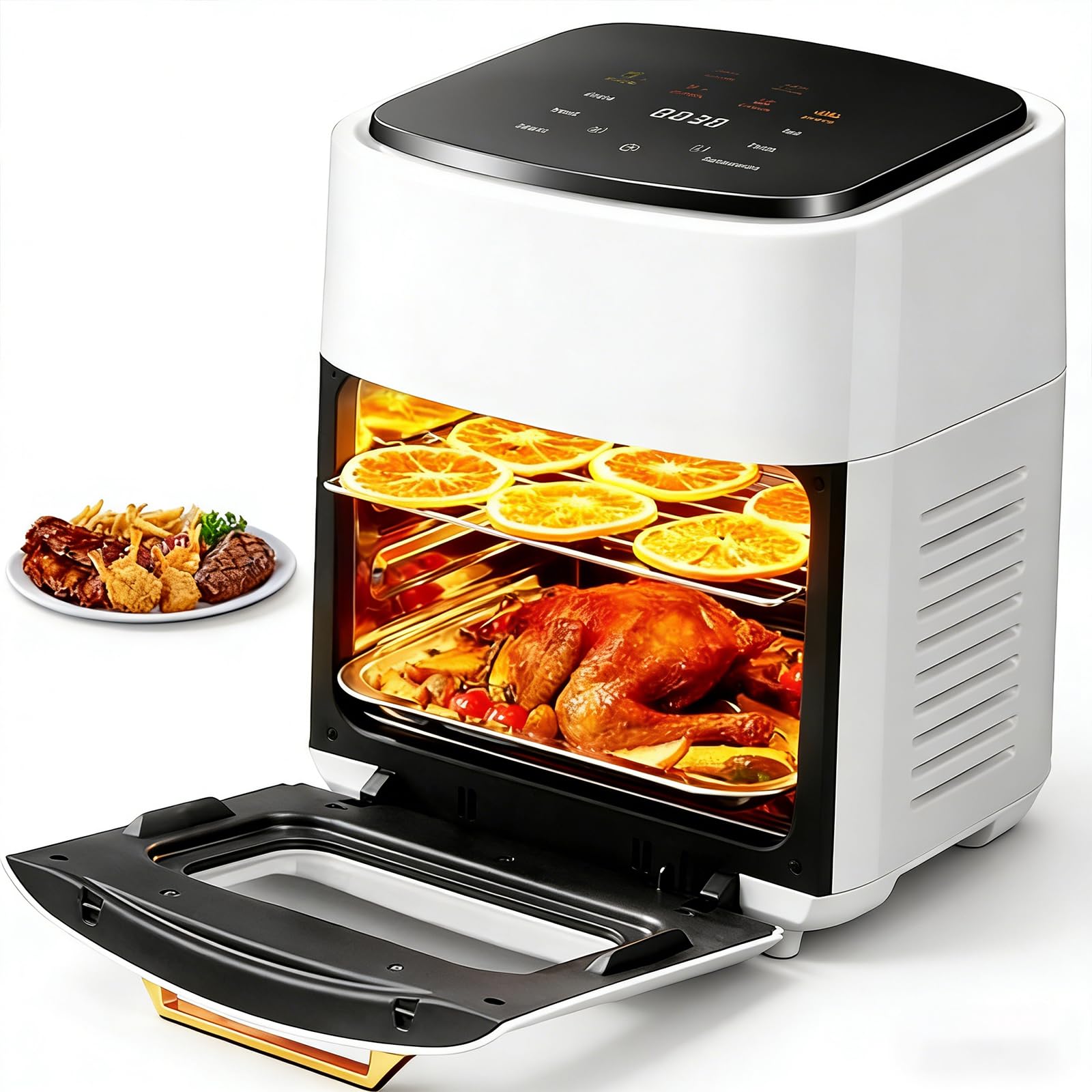 Four à air 15L convection 1400W tactile avec fonction rôtissoire intégrée