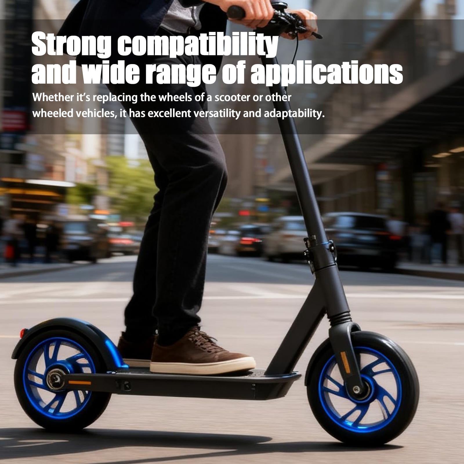 2 ruote per stunt scooter 100 × 24 mm: in poliuretano di alta qualità con nucleo in alluminio, ruote di ricambio robuste per stunt scooter