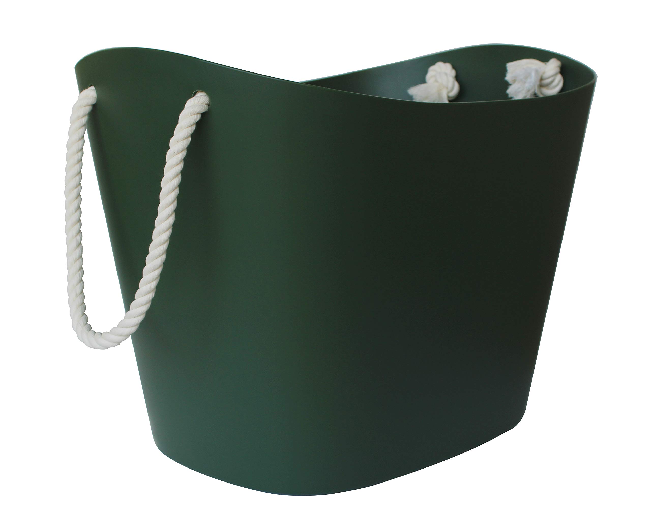 Panier de rangement Balcolore Hachiman 38 litres vert foncé pour organiser le linge sans effort