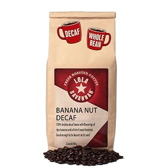 Lola Savannah Banana Nut Whole Bean Decaf Coffee, 2lb