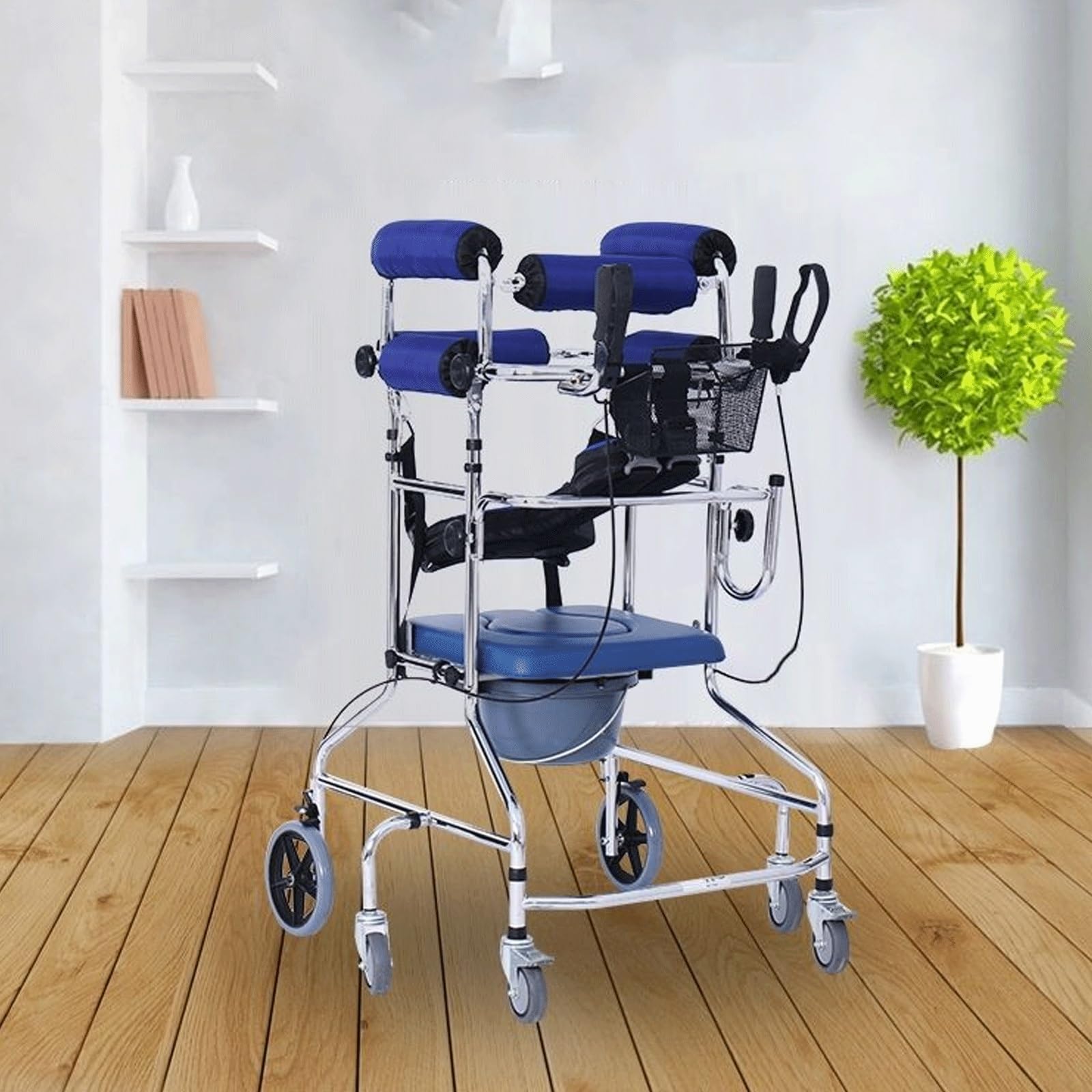 Deambulatore Rollator per Anziani con Sedile e 8 Ruote, Medico per Anziani e Disabili da 150 cm a 180 cm di Piede, Dispositivi per La Deambulazione in Piedi (Size : Women's model)
