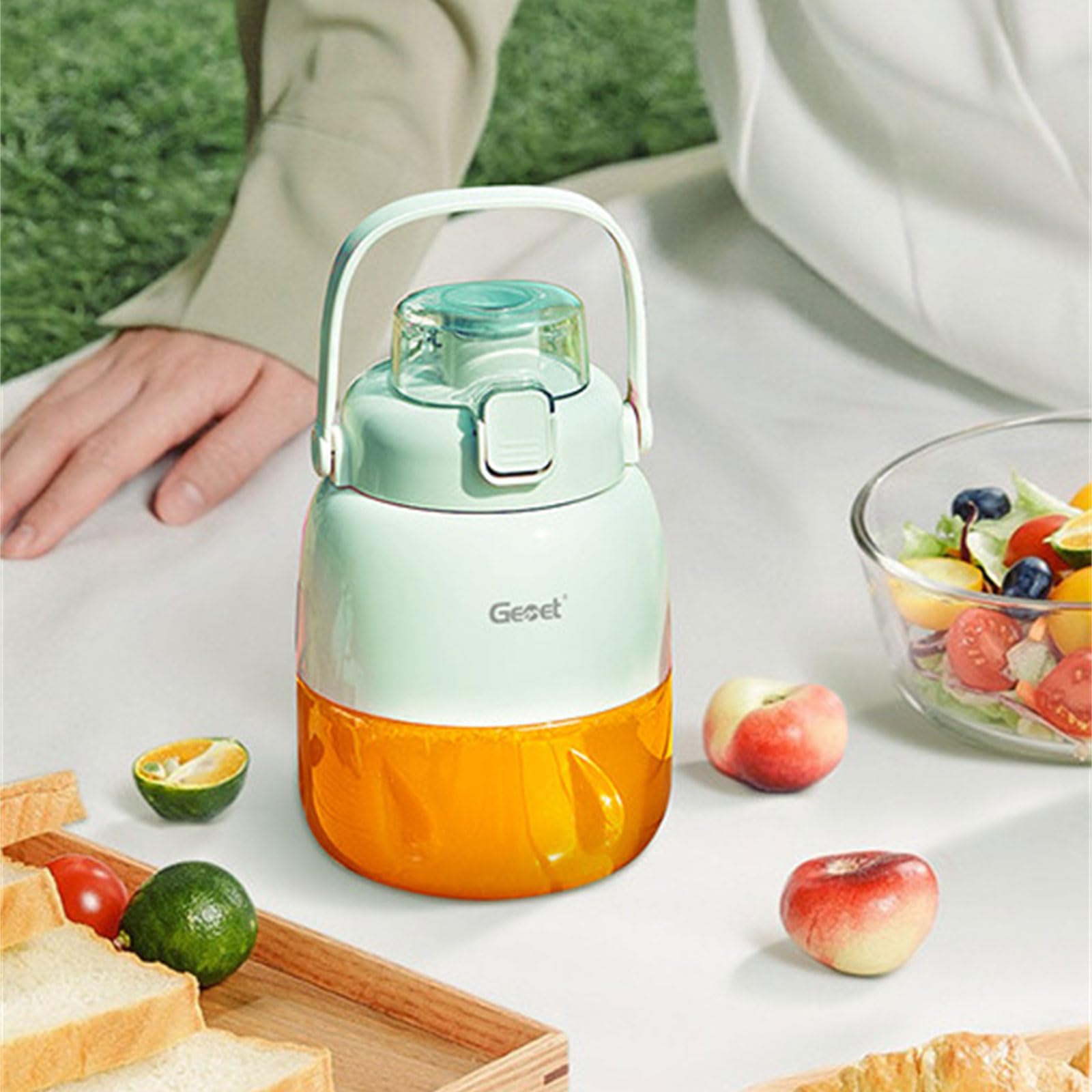 Compatta 20 piccoli frullatori ricaricabili per succhi frullati, alimenti per bambini, funzionamento a pulsante singolo, design lavabile in lavastoviglie, adatto ai viaggi