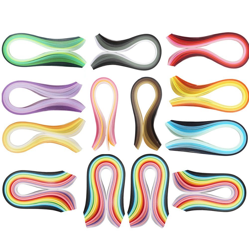 Kit de quilling avec 1940 bandes avec outils de quilling + boîte de rangement pour débutants