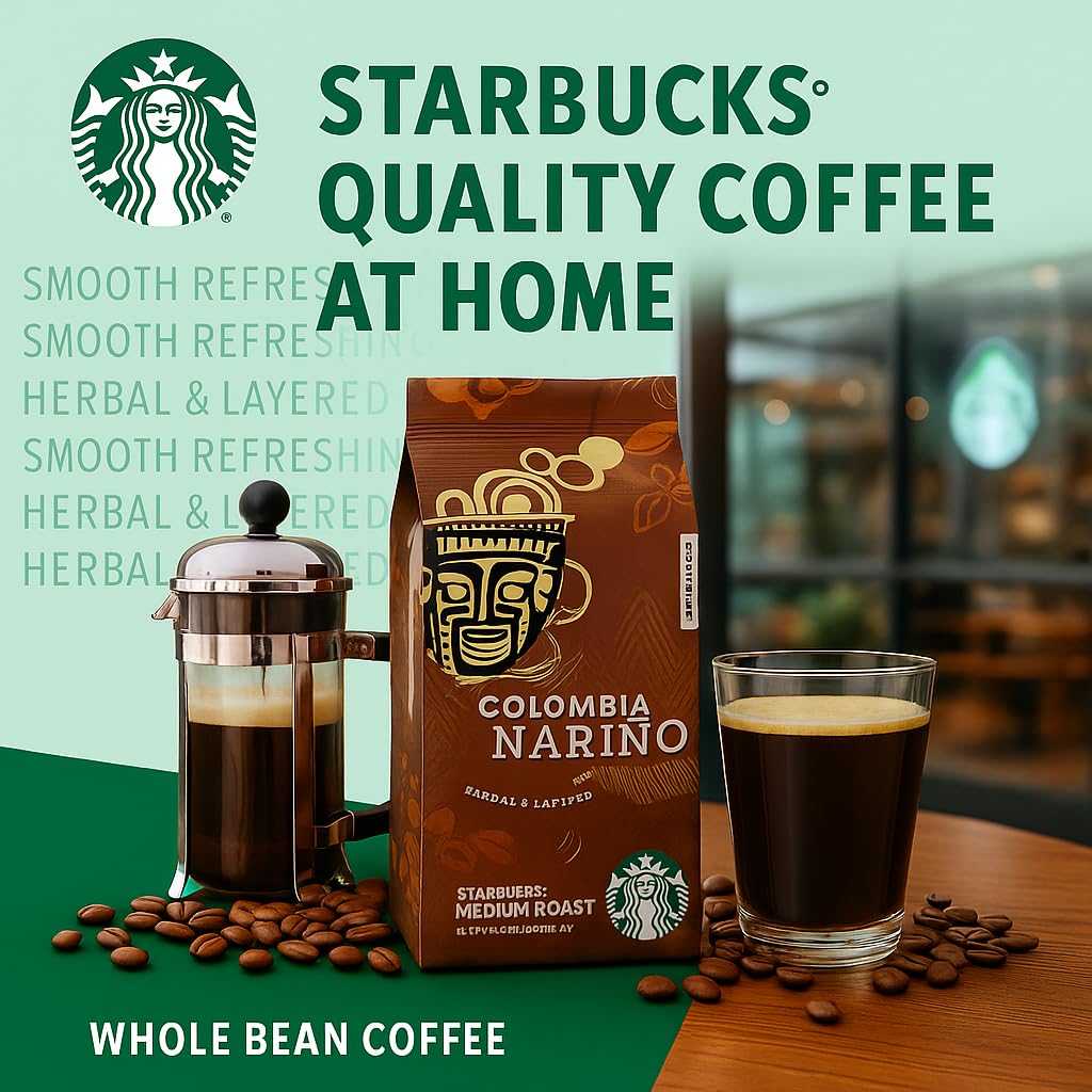 Starbucks Colombia Nariño Whole Bean Coffee 250g By COUGAR