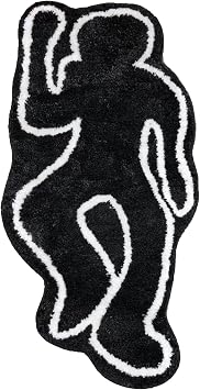 EXIGENT Dead Body Retro Funny Ultra Soft Anti-Slip Floor Door Mat Rug