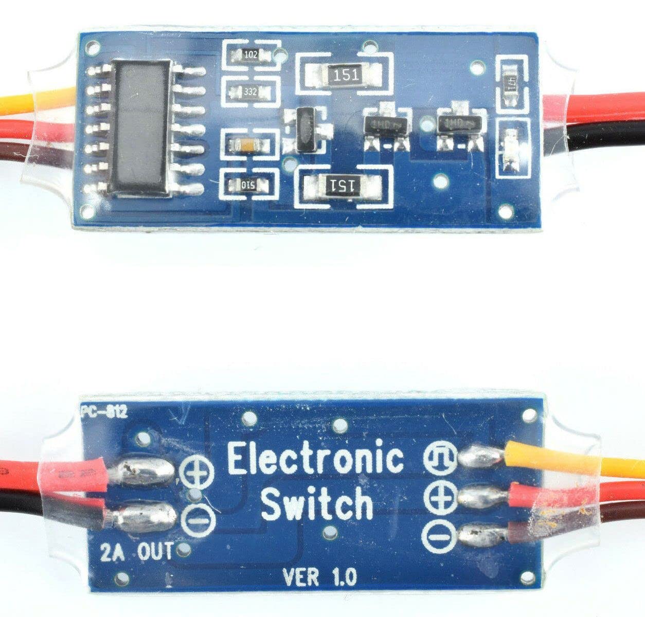 Remote On Off Switch 2PCS RC Remote Control Electronic Switch - 3V-30V ...
