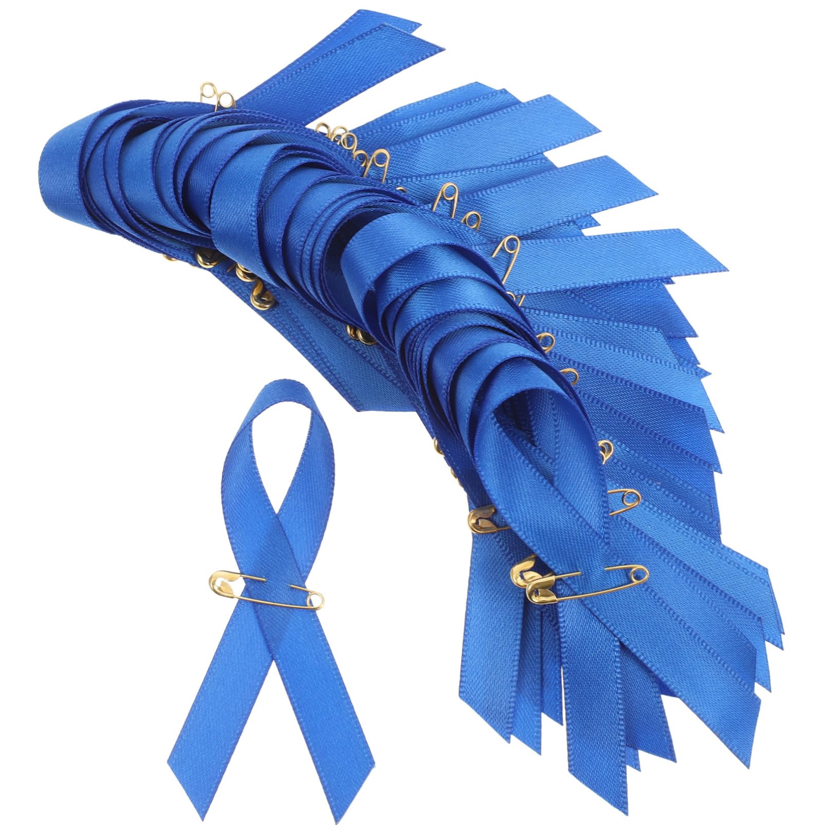 jojofuny 400 Piezas Broche De Caridad Pasador De Cinta Pequeño Pasador De Cinta Azul Pin De Solapa De Cinta Morada Insignia De Broche De Pecho Broche De Cinta Benéfica Paño Apliques Único