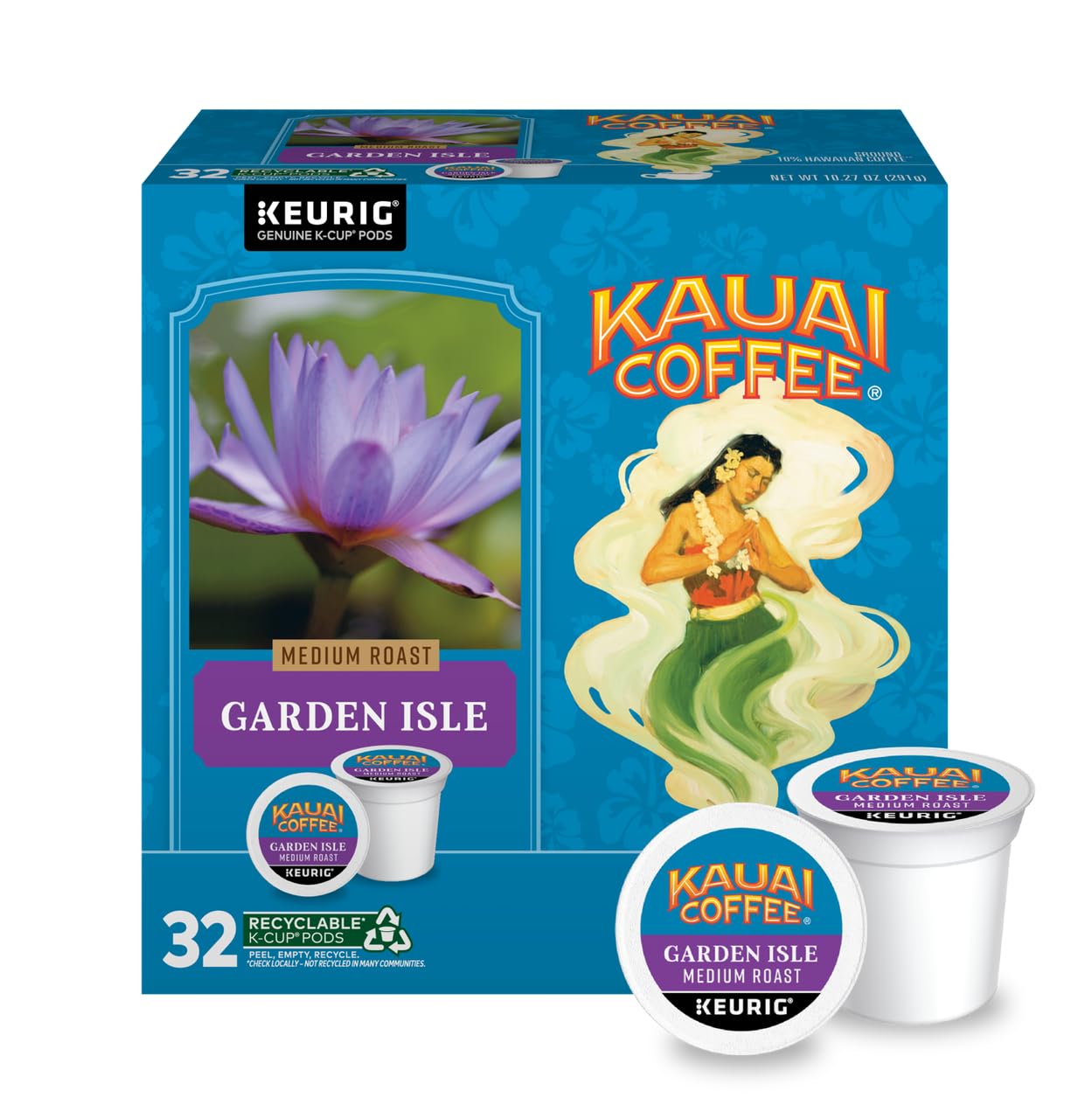 Amazon.com : Kauai Coffee Garden Isle Medium Variation (32 Count