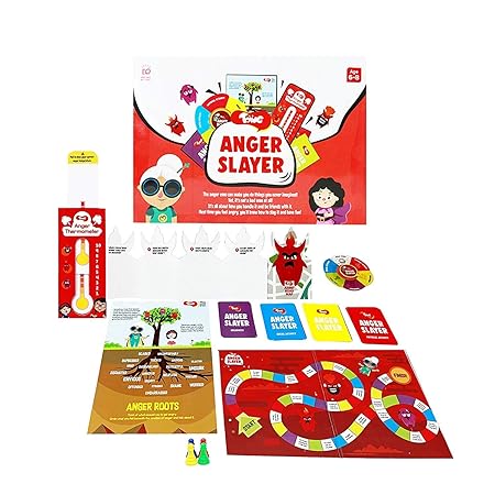 Toiing Anger Slayer - Fun Anger Management Kit with Board Game and Learning Tools for 5 to 8 Year Old Kids