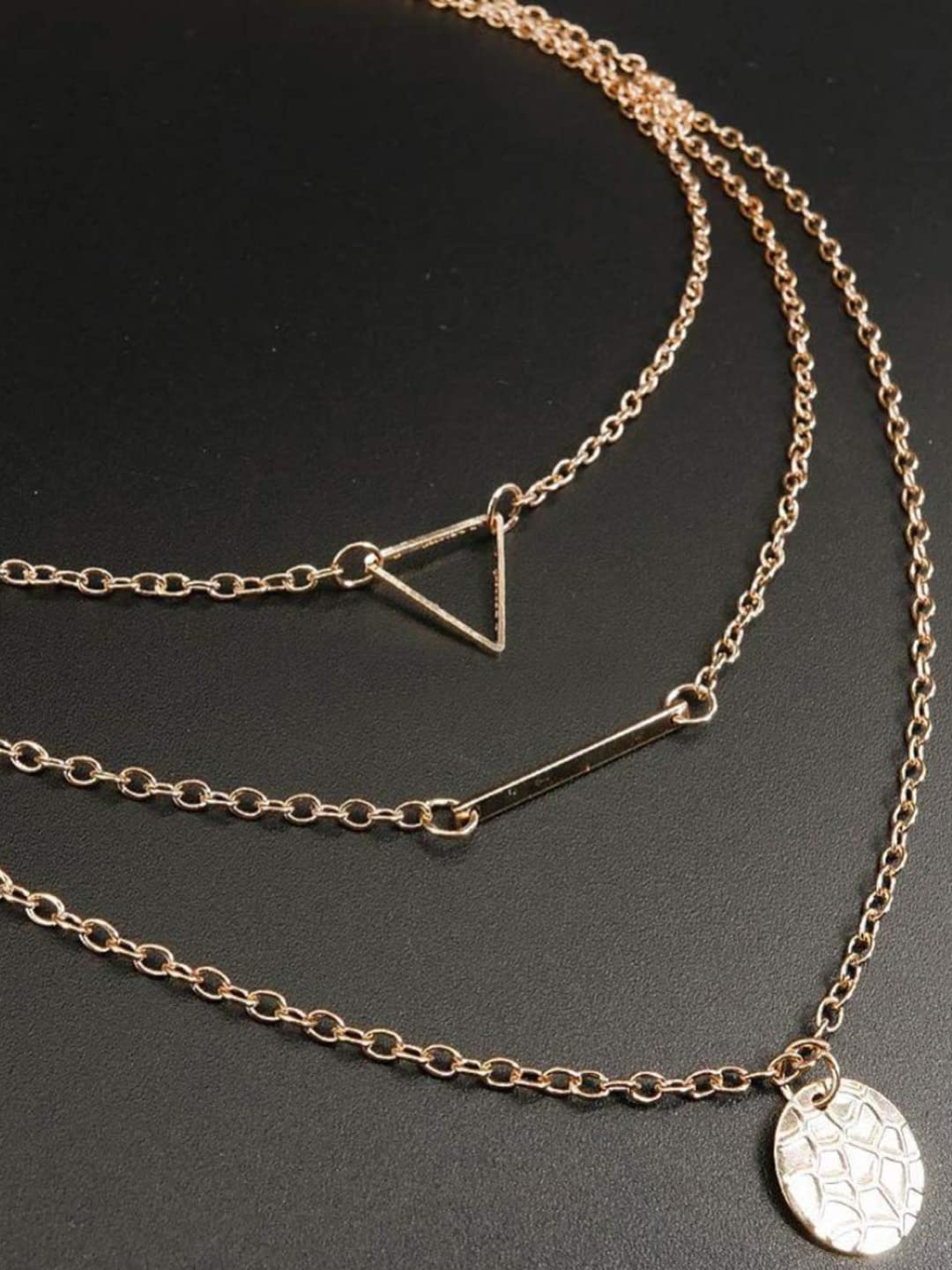 Plated Necklace and Earrings Set for Women (Style 8)