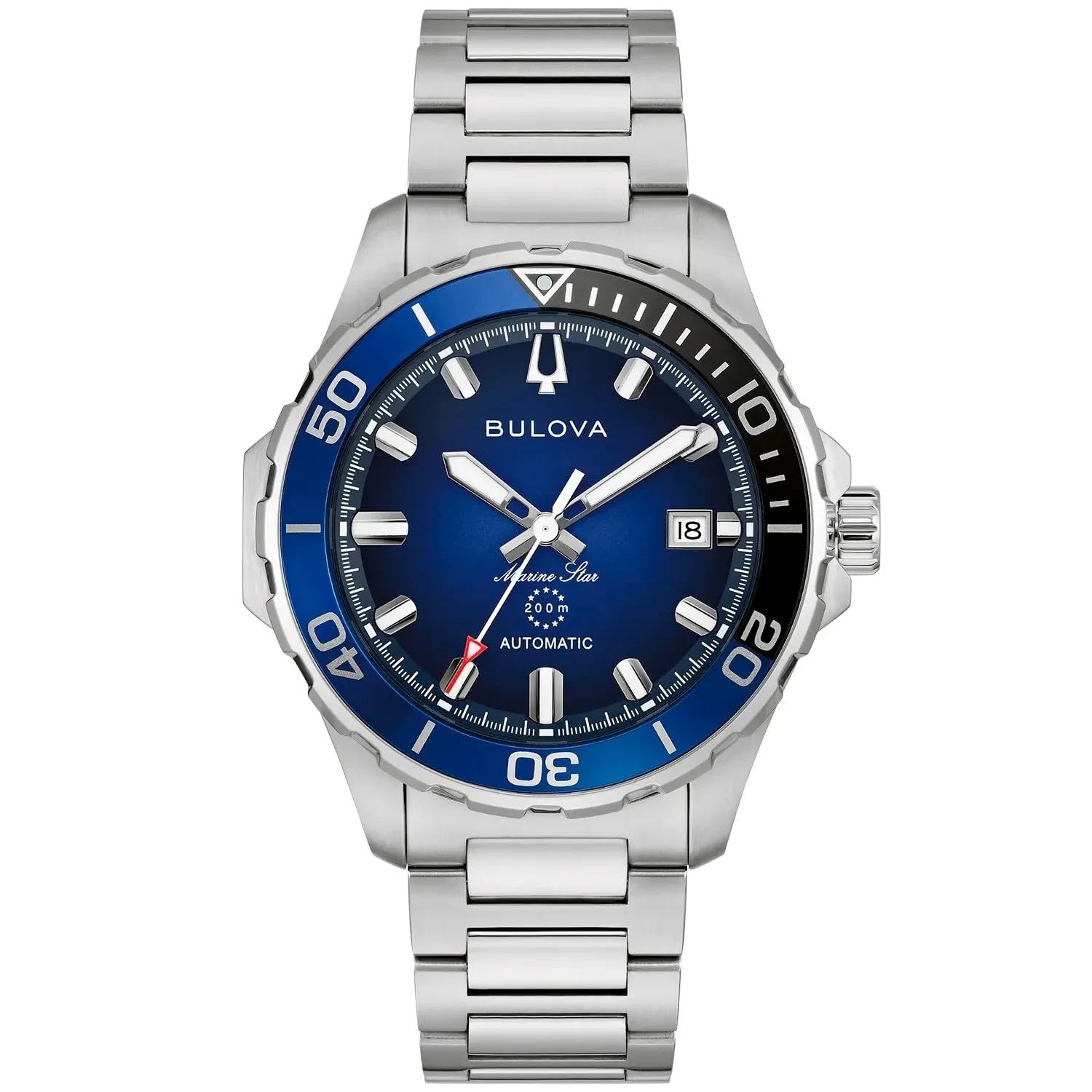 Bulova Męski analogowy automatyczny zegarek na rękę Marine Star Series B