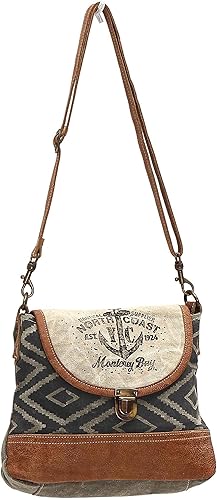 Miniatura 3 de Myra Bag s North Coast Anchors Bolso bandolera de lona reciclada S-1049, Grisbeige