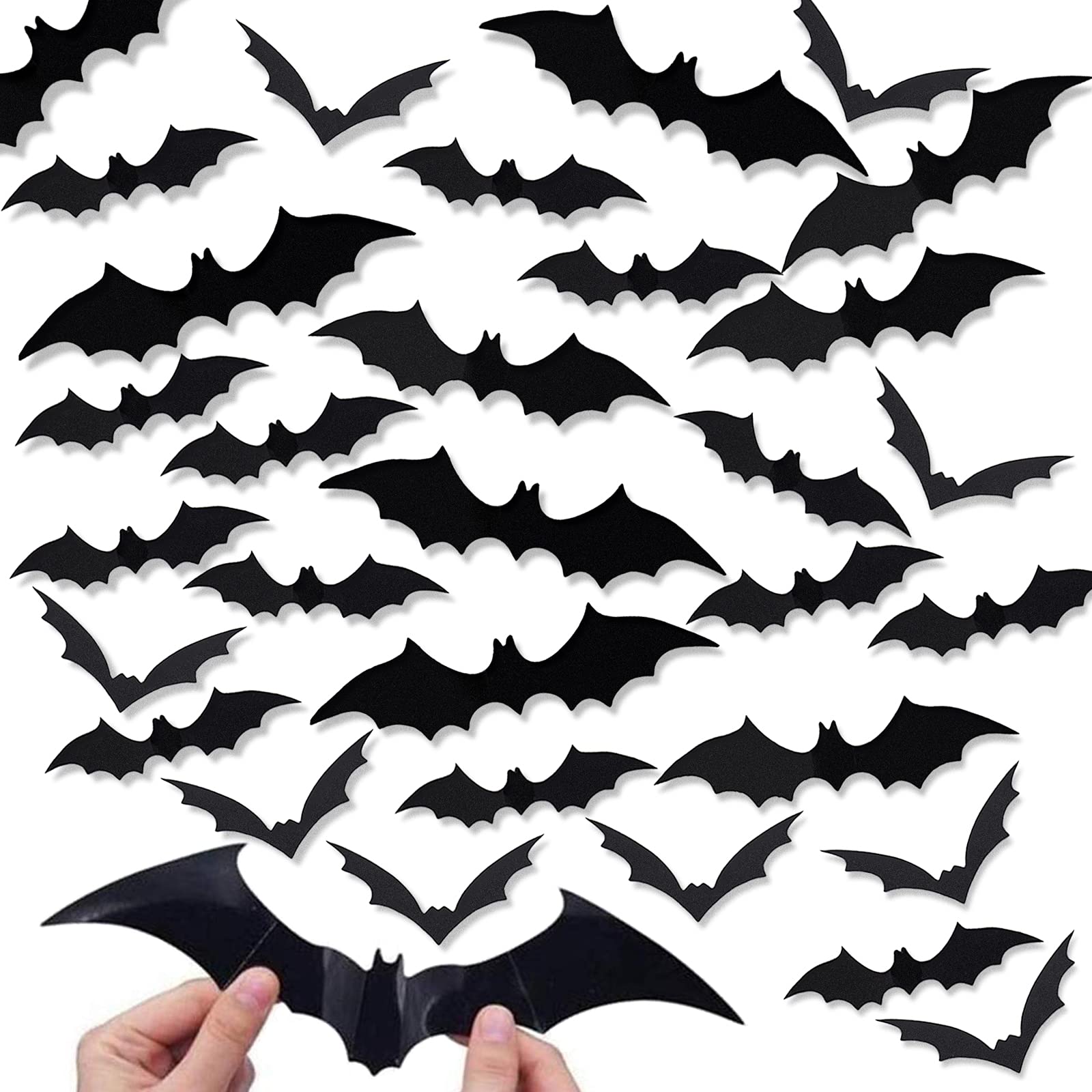 Halloween Bats Decorations Stickers for Wall Decal Decor