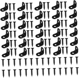 DOITOOL Corner Shelves Brackets for Shelves 30pcs Corner Brace Sturdy Durable Premium Brace Shelf Bracket for Furniture Home Shelf Bracket Corner Shelf