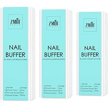 Pro Nail Buffer Block 3 Pack Luxurious Shine Korean 4-Way Nail Buffing Block Natural Shine Nails Manicure/Pedicure Tools for Home and Salon
