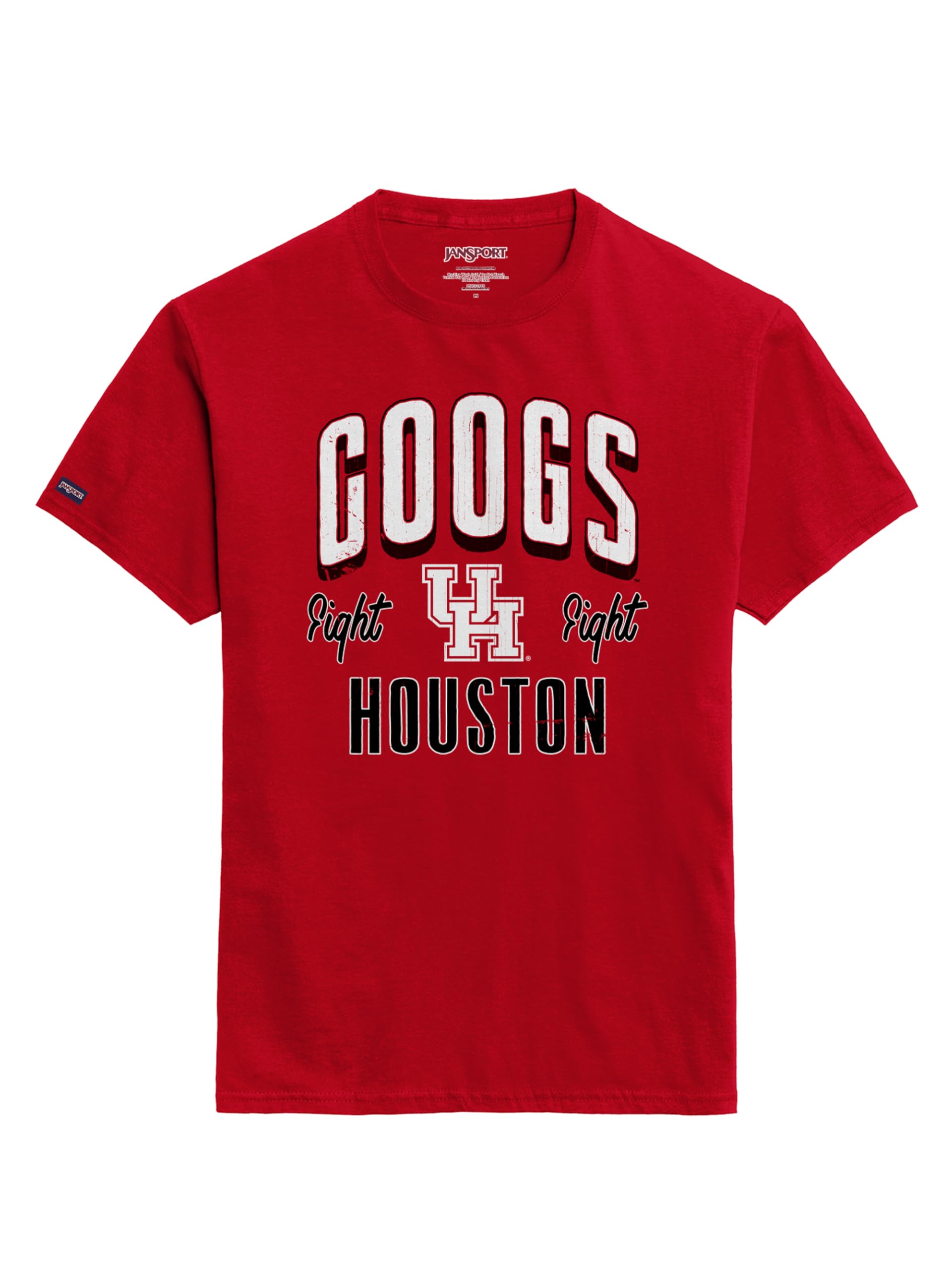 JanSport NCAA Officially Licensed Campus Short Sleeve T Shirt for Men, Soft &amp; Breathable Pre-Shrunk Cotton Crewneck T Shirt