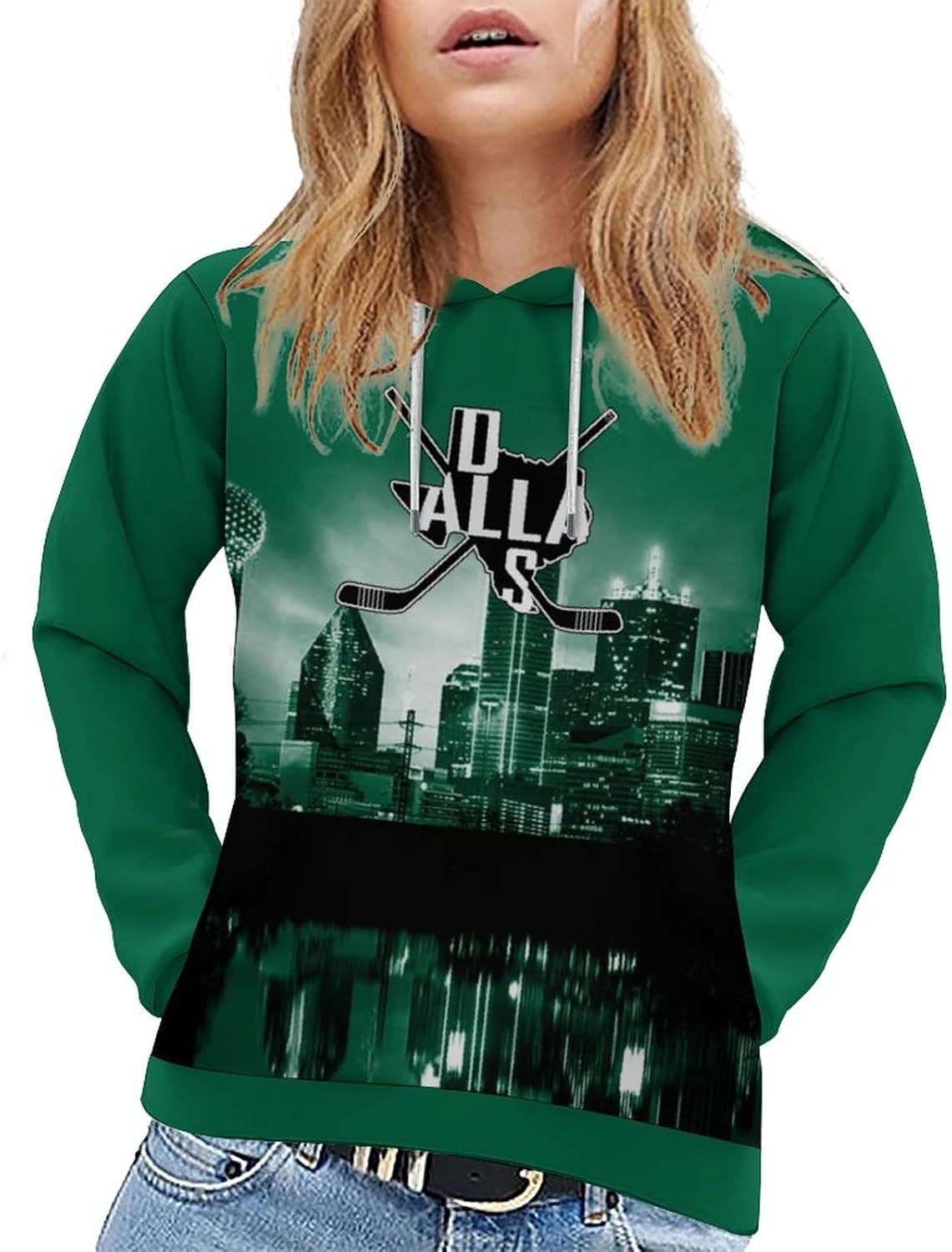 Custom Hockey City Map Night Skyline Hoodies Sweatshirts Pullover Personalized Name Number Fans Gifts for Men Women Youth