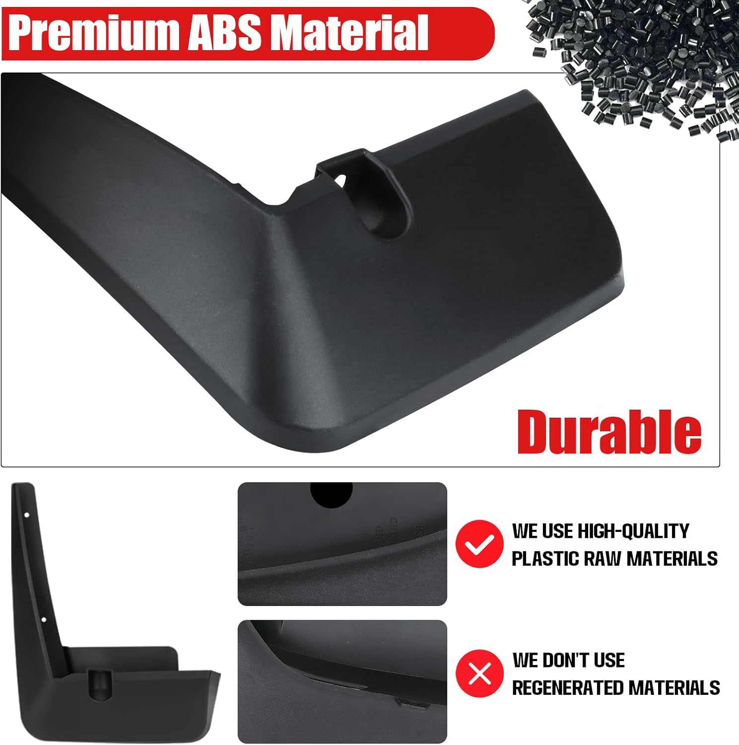 Mud Flaps Compatible with Toyota Sienna 2022 2023 Mud Guards Splash Guards Tire Protector Mudguard No Drilling Required Mudflaps Accessories
