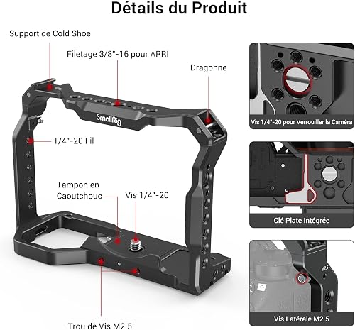 SMALLRIG A7III Lightweight Cage for Sony A7 III A7R III A9-2918 - 2