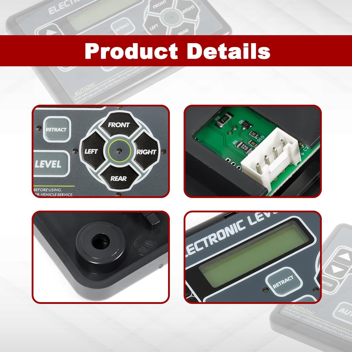 RV Auto Leveling Touchpad Compatible with Lippert Leveling Systems for RV 5th Wheel and Travel Trailer 421484