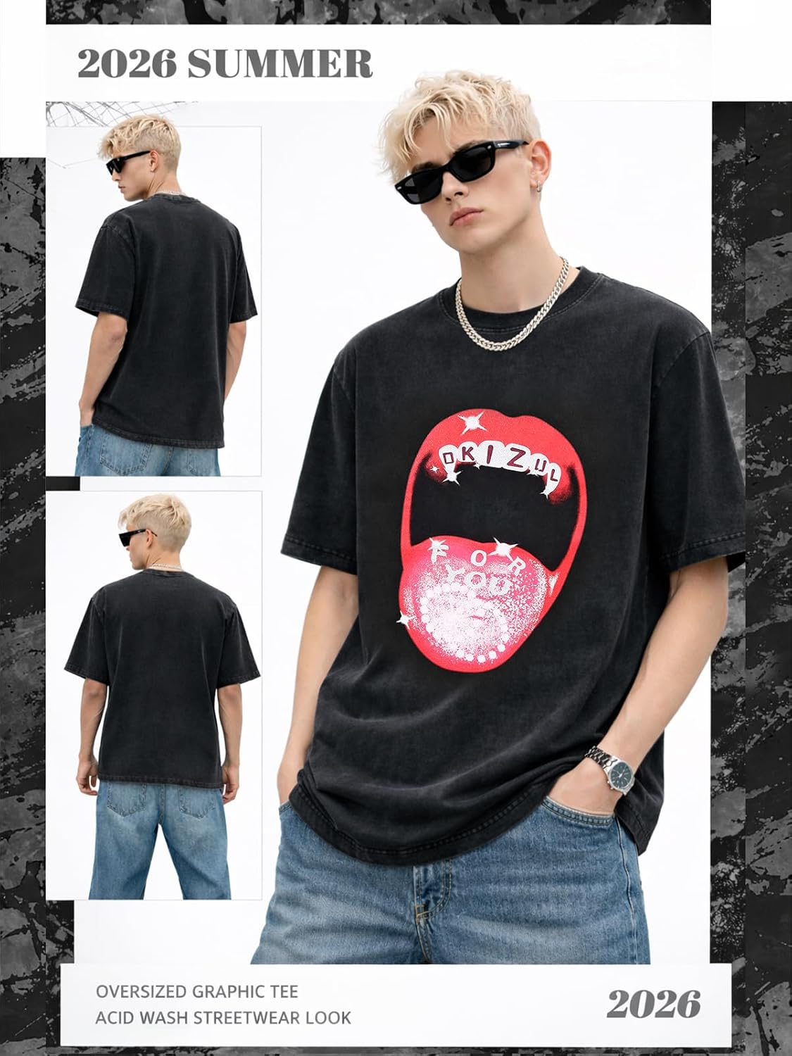 Vintage Graphic Oversized T-Shirt for Men and Women Cotton Casual Tee Crew Neck Streetwear Aesthetic Tops - Image 4