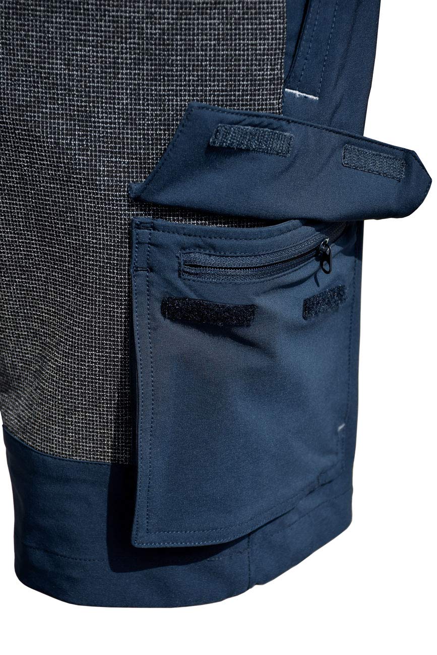 crazy4sailing Unisex Deck Segel-Bundhose – schnelltrocknend, 4‑Wege‑Stretch, UPF 40+, verstärkte Knie & Sitz, vielseitige Taschen & verstellbare Bundstruktur