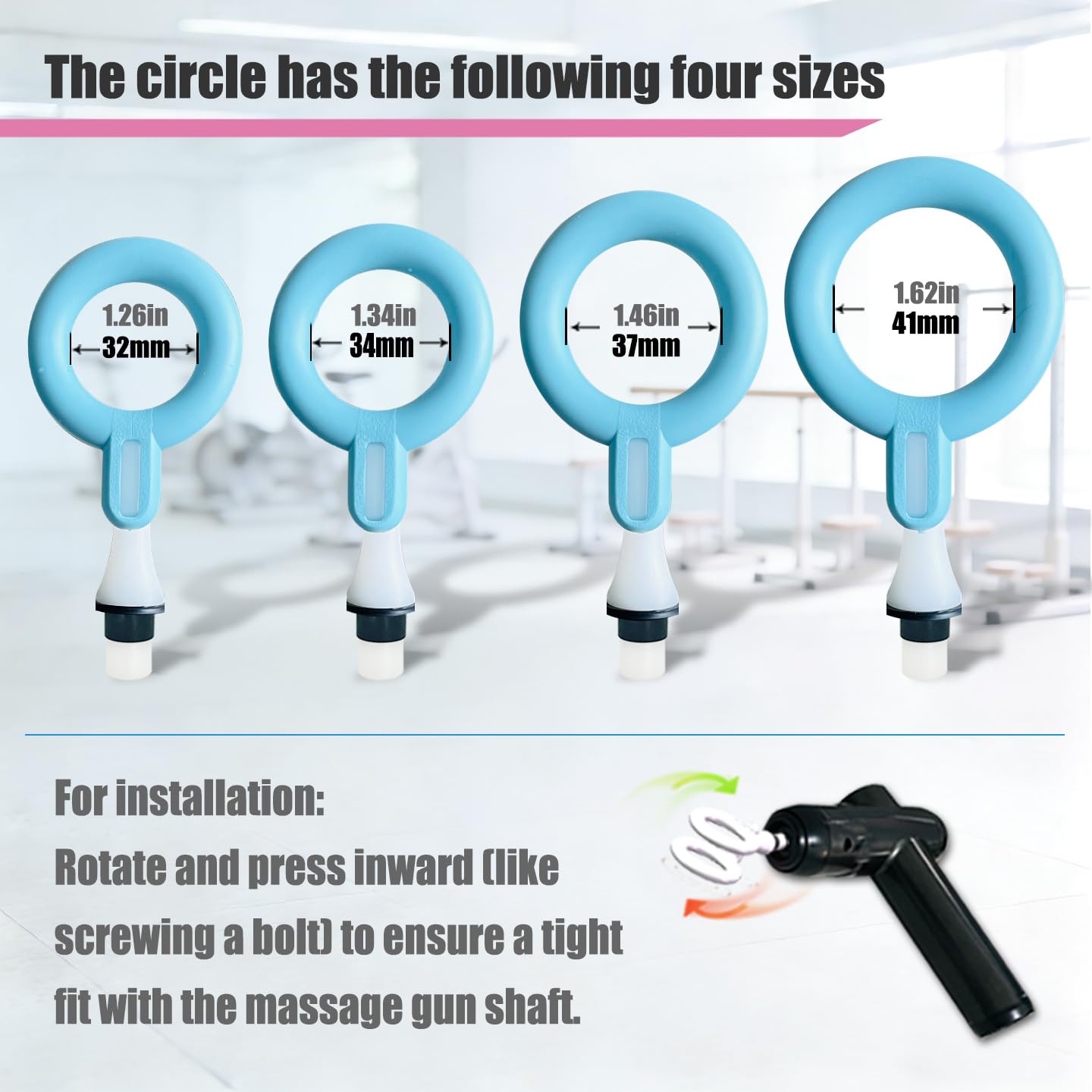 Massage Gun Head - Silicone Replacement -9