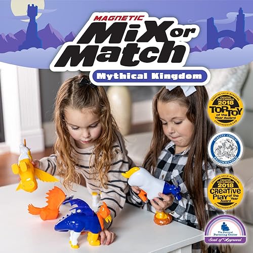 Miniatura 2 de POPULAR PLAYTHINGS Juego de juguetes magnético Mix or Match Mythical Kingdom, 15 piezas