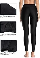 Vista 2 de ATTRACO Pantalones de natación de talle alto - Leggings de natación para mujer