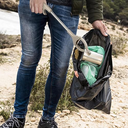 Miniatura 3 de Amosfun Herramienta de agarre de 15.8 pulgadas de largo, ligera, agarrador de garras de basura, herramienta de alcance, recogedor de recogida con