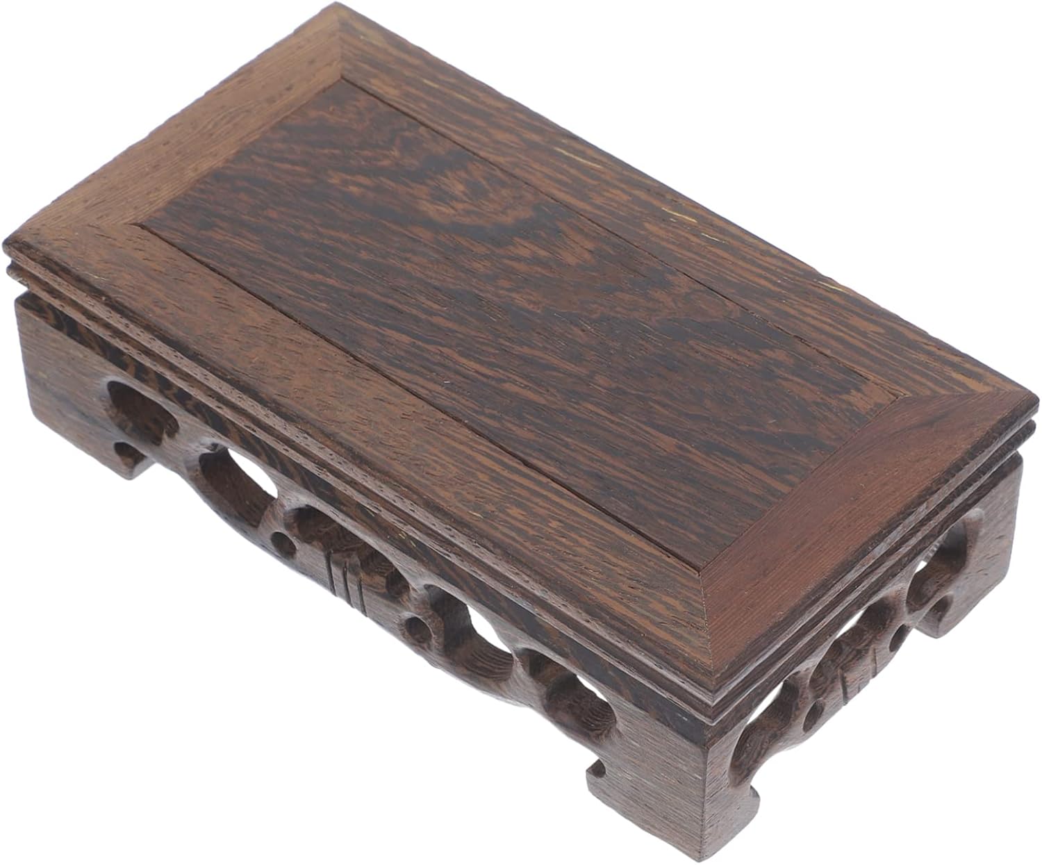 BESPORTBLE 3pcs Bonsai Holder Wooden Plant Stand Vintage Style Vase Display Rack Home Decor Stand