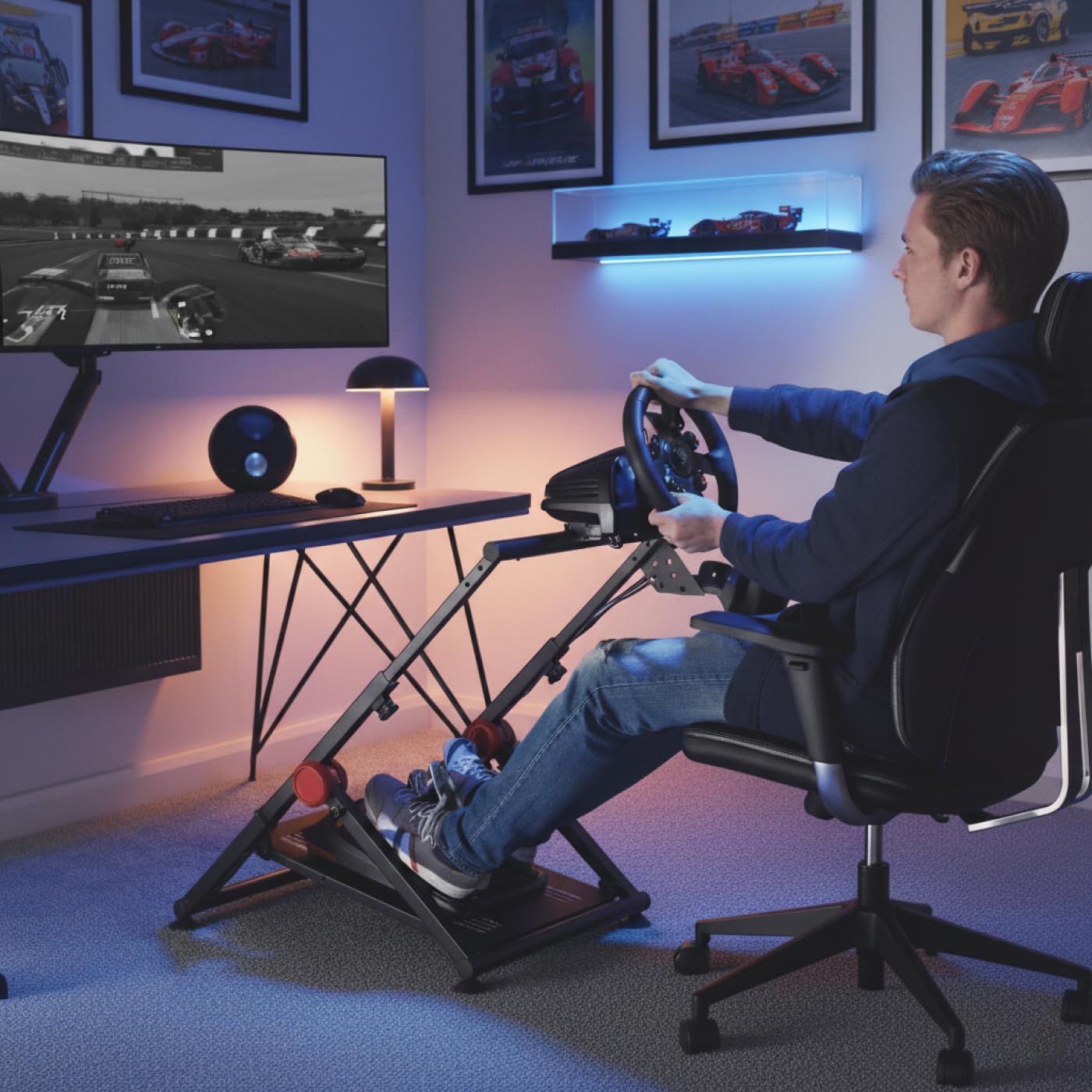 VDD - Sedia da corsa - Pozzetto da corsa - Logitech - Thrustmaster - Fanatec - completamente regolabile