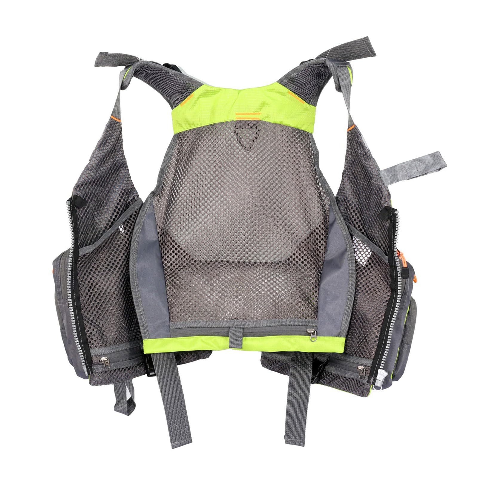 Multi Pokcet Gilet de Pêche à la Mouche Gilet Réglable Pêche à la truite Multifonctionnel Accessoires de Pêche à l'électricité