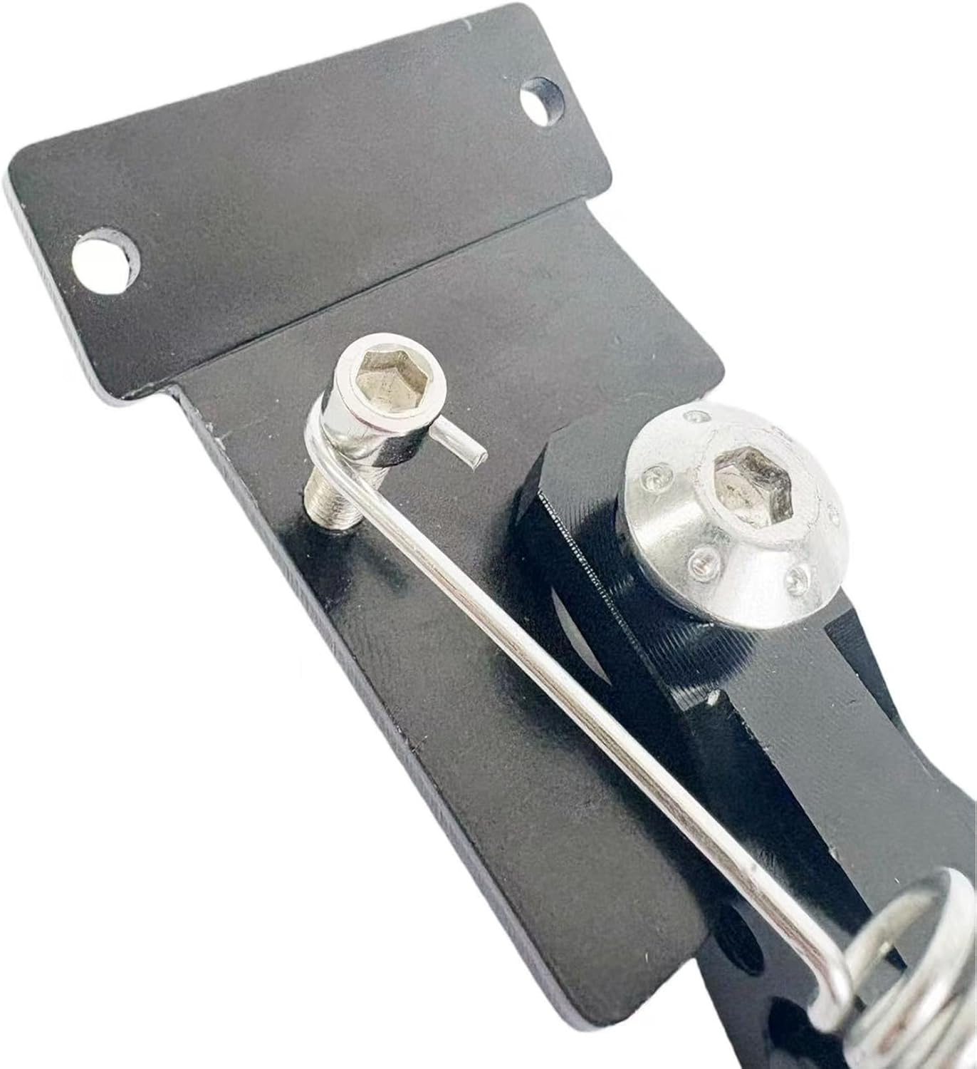 Scooter Kickstand Bracket Mounting Hole Spacing 2.16in Adjustable Scooter Kickstand - Aluminum Side Stand Replacement for V5 V7 11" Scooters, Compatible with Teewing X5, Yume, Nanrobot (Black-2.16in)