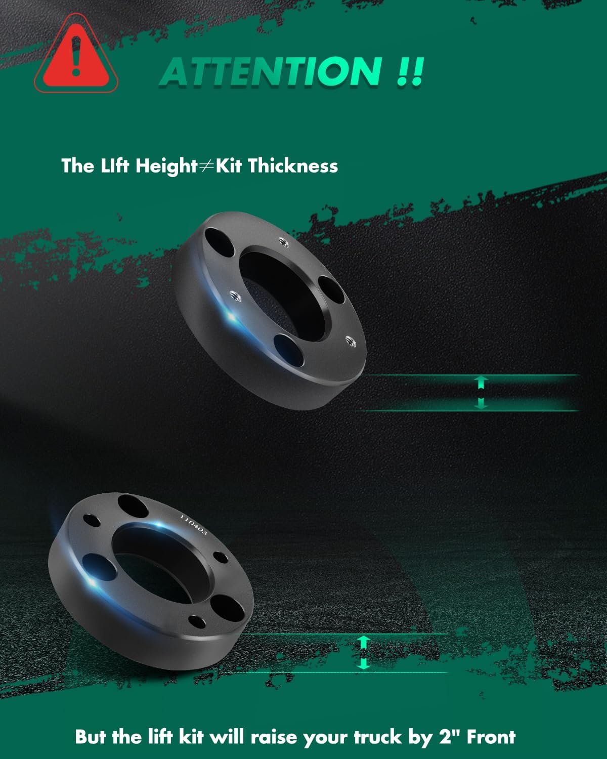 SCITOO 2 inch Front Leveling Lift Kit fit for 2004-2023 for Ford for F-150 Forged Strut Spacers Raises 2" Front
