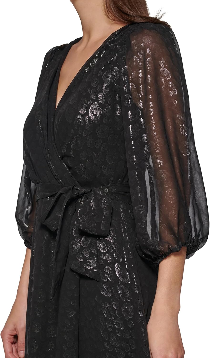 DKNY Women's Double Strap Cold Shoulder Gown - Image 4