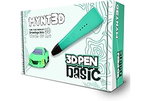 MYNT3D Basic 3D Pen [2020 Upgrade] – 1.75mm ABS & PLA Compatible 3D Printing Pen