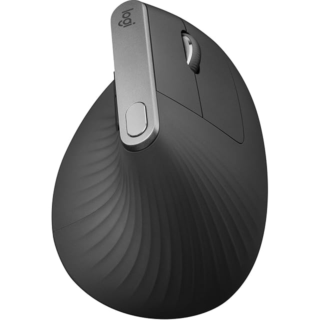logitech MX Vertical Advanced Ergonomic Mouse Wireless via Bluetooth or Included USB Receiver Renewed