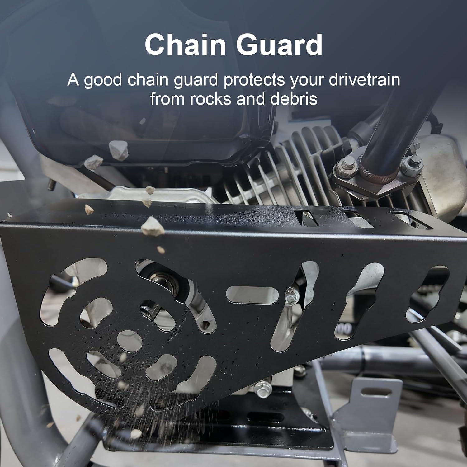 Mini Bike Chain Guard Clutch Cover for Predator 212cc 196cc Engines for Coleman CT200U CT200U-EX CT100 BT200X Minibike Parts Black