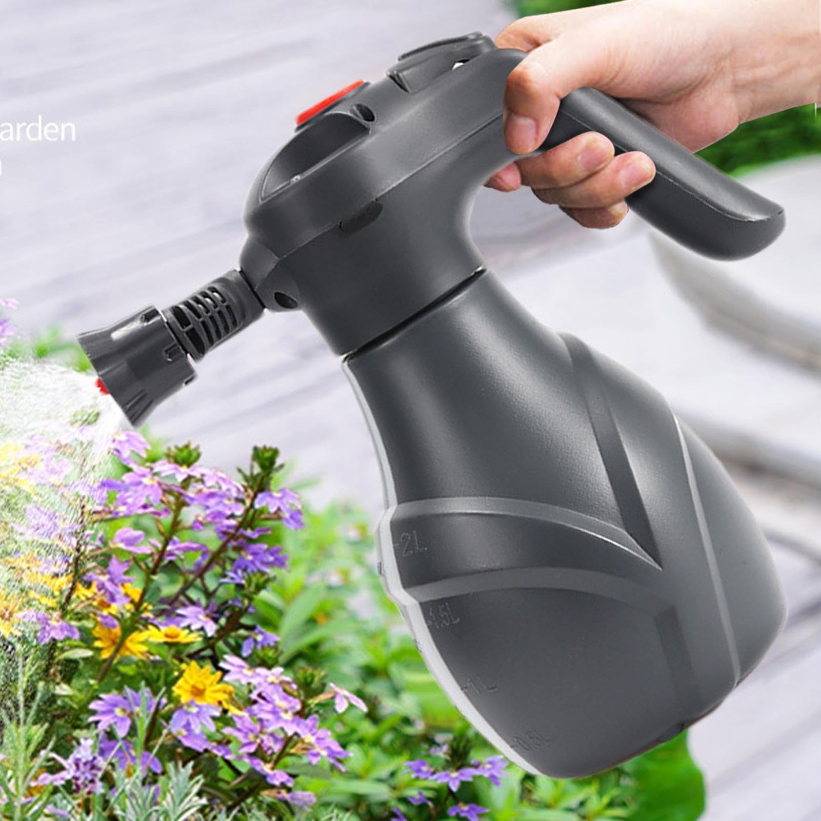 Pulverizador eléctrico de espuma – Botellas de manguera de jardín de 2 L, pulverizador de bomba profesional, potentes accesorios inalámbricos de coche para lavar el hogar