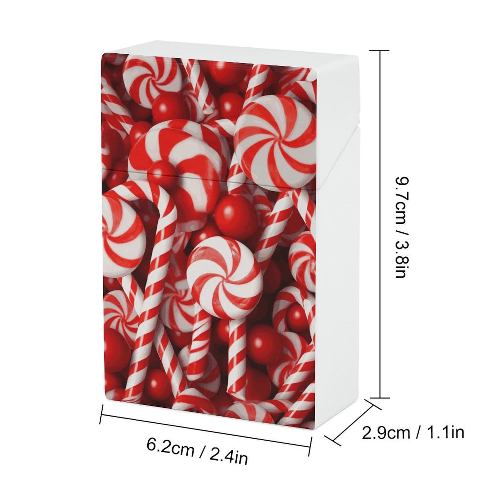 Amazon.com: Candy Canes Cigarette Case Vintage Cigarette Holder Case  Plastic Cigarette Box Portable Thin Cigar Boxes Pocket Cigarettes Storage  Container for Men Women : Health & Household