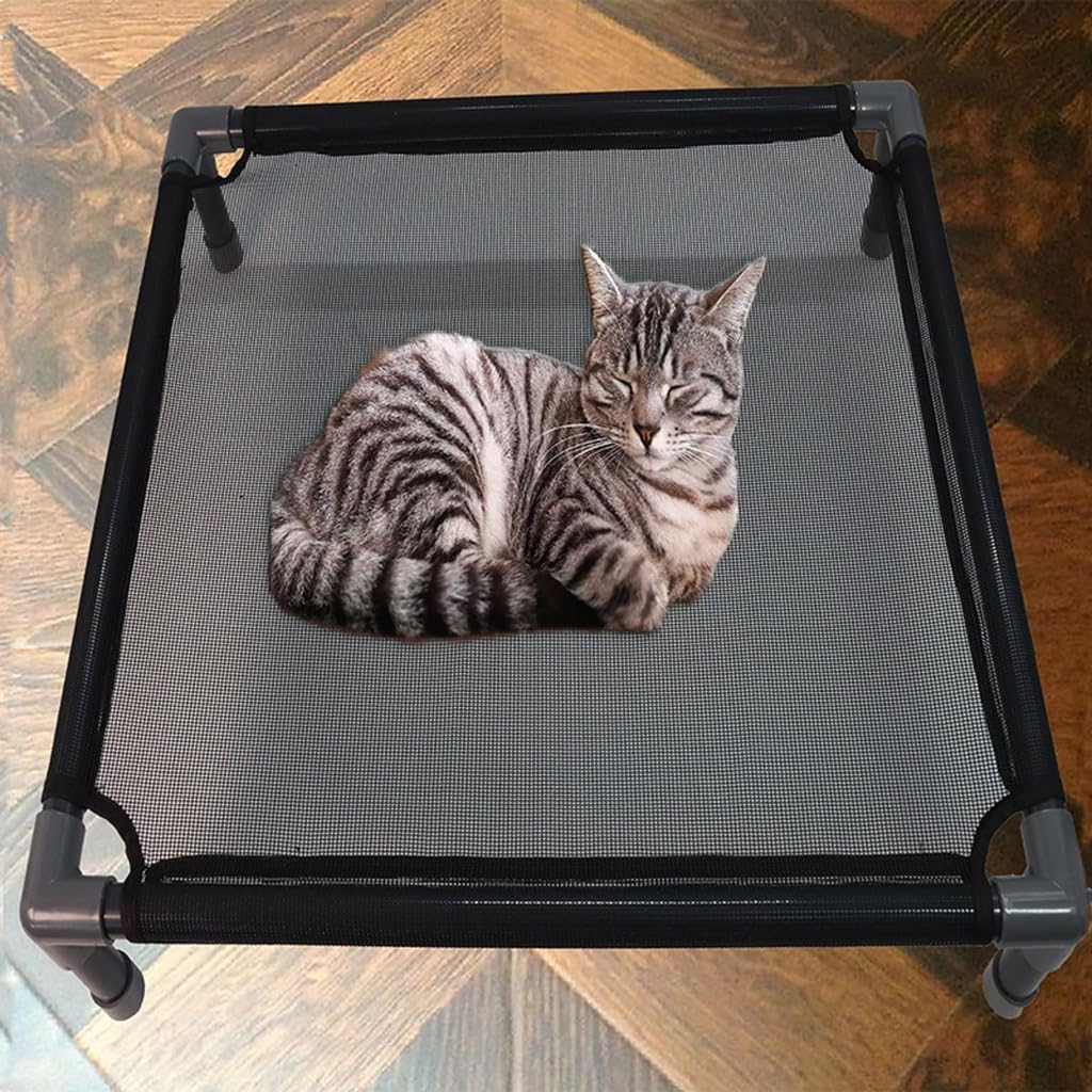 review Cool Hammock Cat with Stand Swing Camp-bed Cat Weave Bed for Small/Middle Size Cats Relaxing Bed