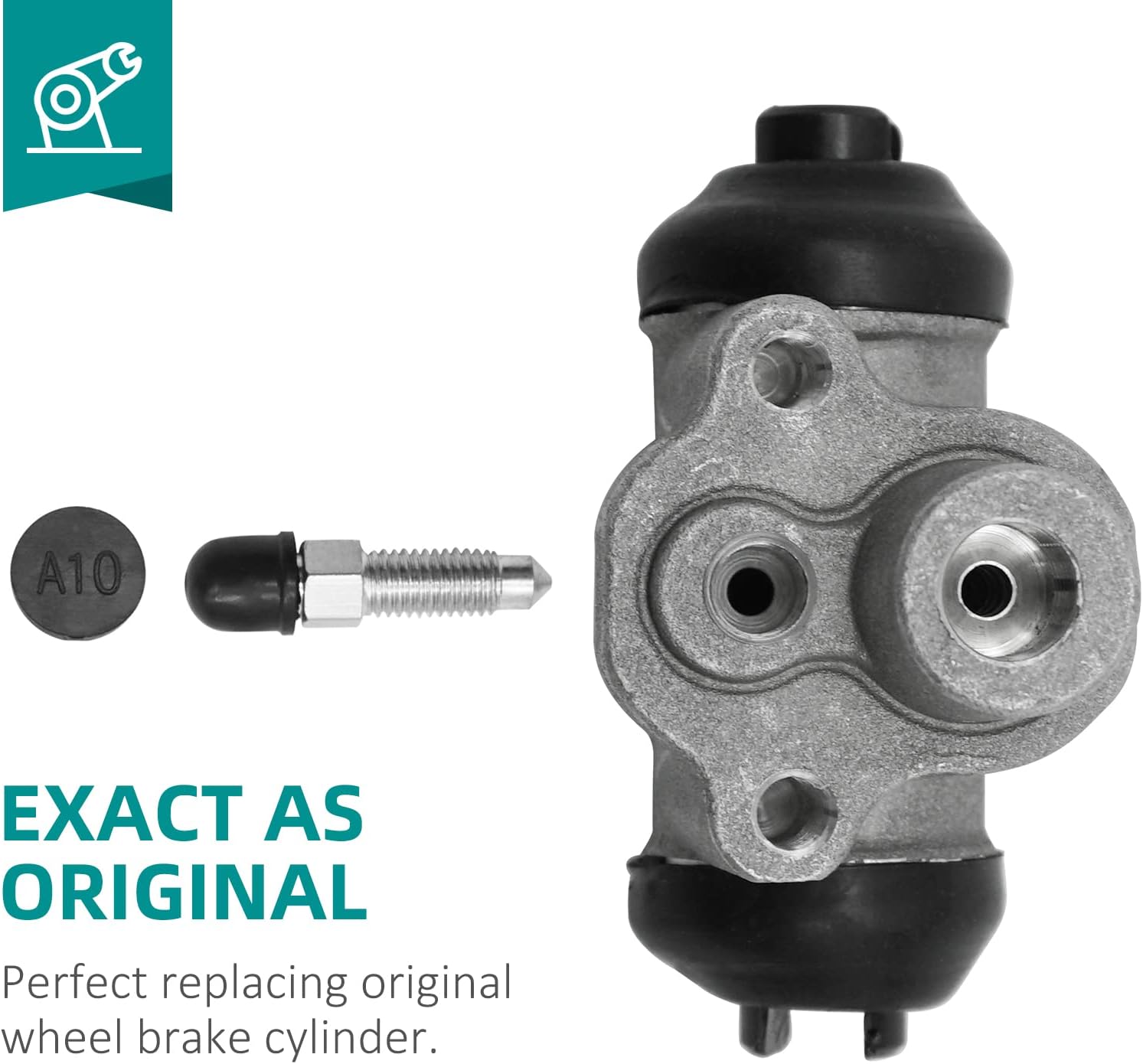 Front/Rear Brake Wheel Cylinder fit for Kawasaki Mule 600 610 KAF400 2005-2009, OEM# 43092-0001 (4 Pcs)