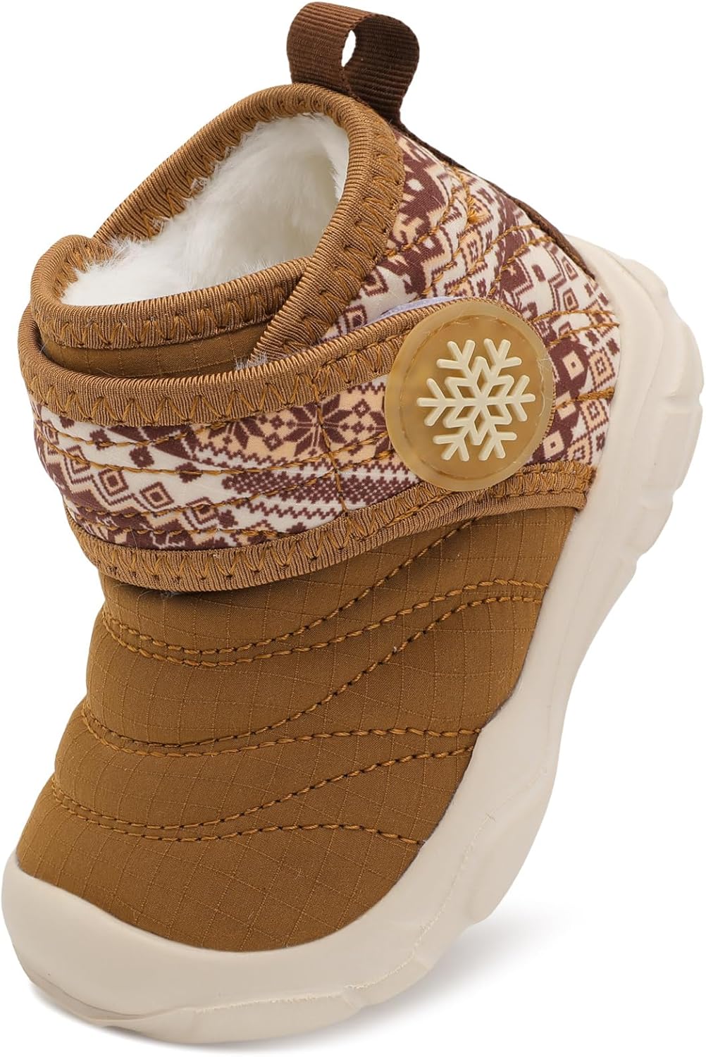 BARERUN Barefoot Baby Boys Girls Boots Warm Winter House Shoes for Toddler Girls Boys Waterproof Fleece Kids Snow Boots Faux Fur Infant Booties Walking Shoes for Indoor Outdoor - Image 7