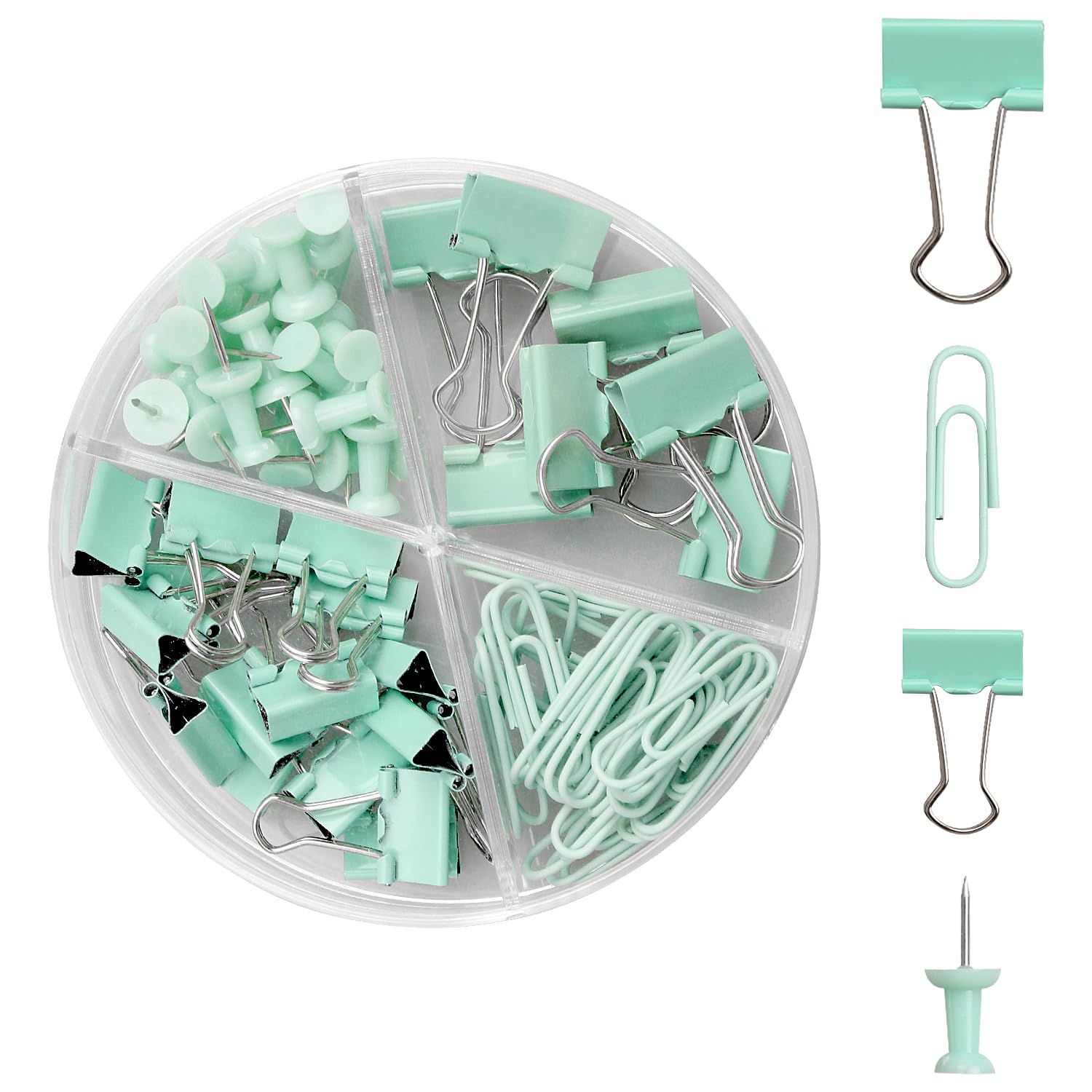 Versatile Combo Office Set, Multipurpose Paper Clips and Staples Kit with Assorted Paperclips, Staples