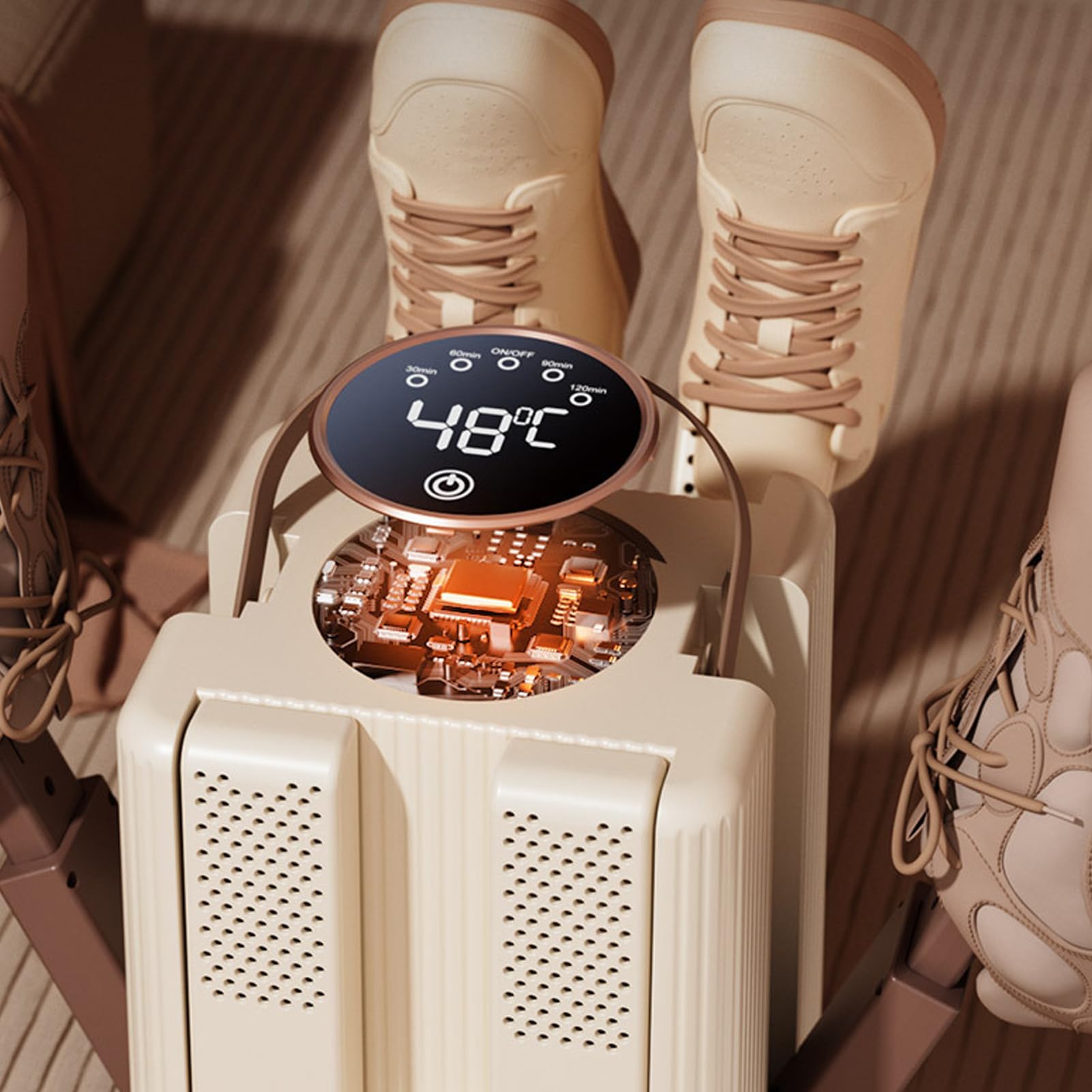 Asciugascarpe Per Sneakers Asciugatore Con 6 Porte | Elettrico Pieghevole Riscaldatore Con Timer Per Casa Viaggio Scarpe Sneaker Guanti Escursionisti Campeggiatori Lavoratori